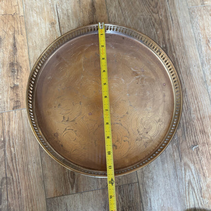 Etched Brass Gallery Tray