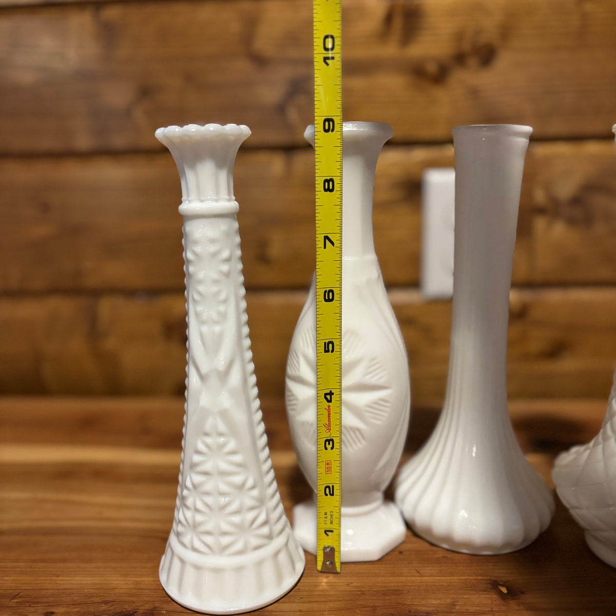 Milk Glass Bud Vases