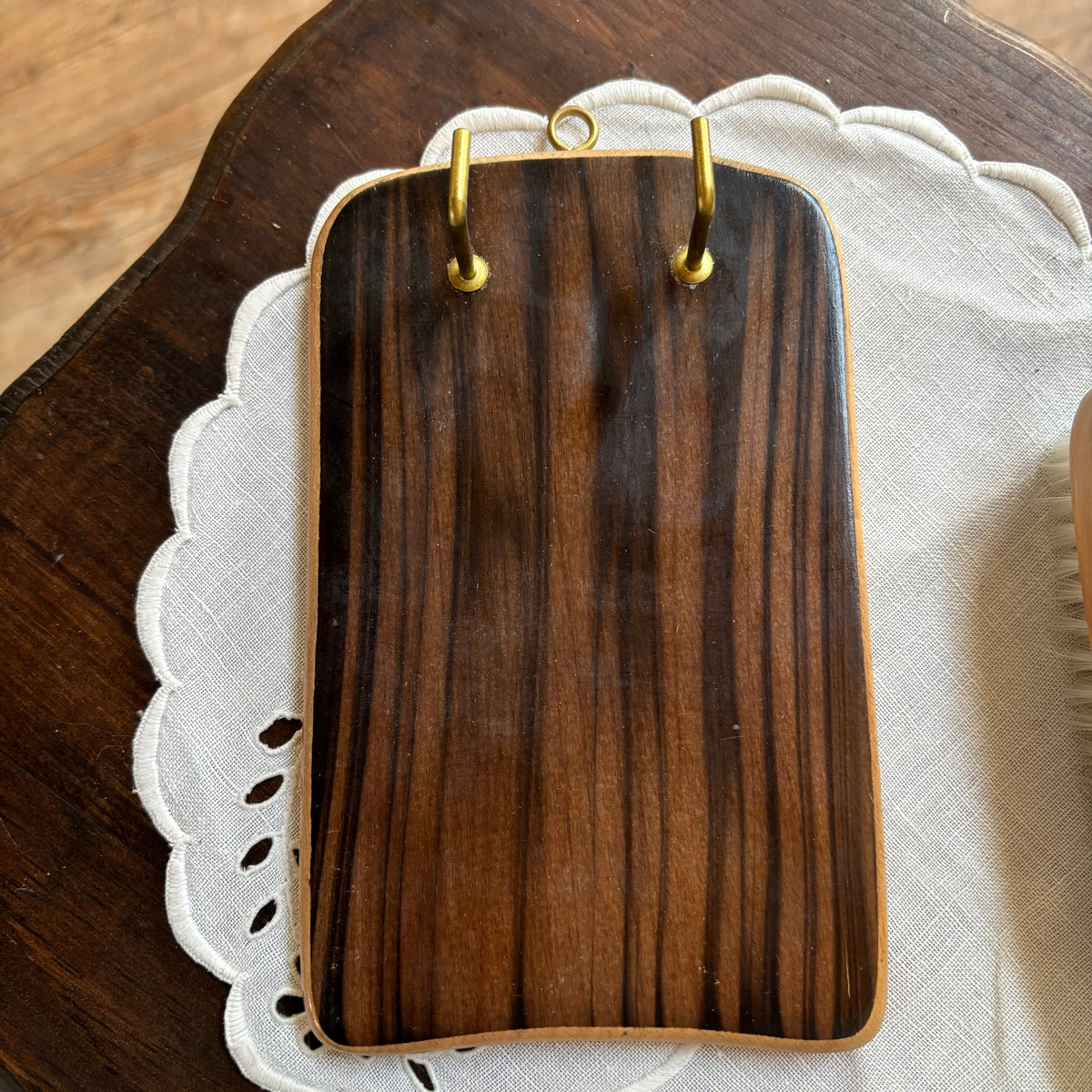 Vintage Mid Century Hanging Wooden Clothes Brushes 1940’s