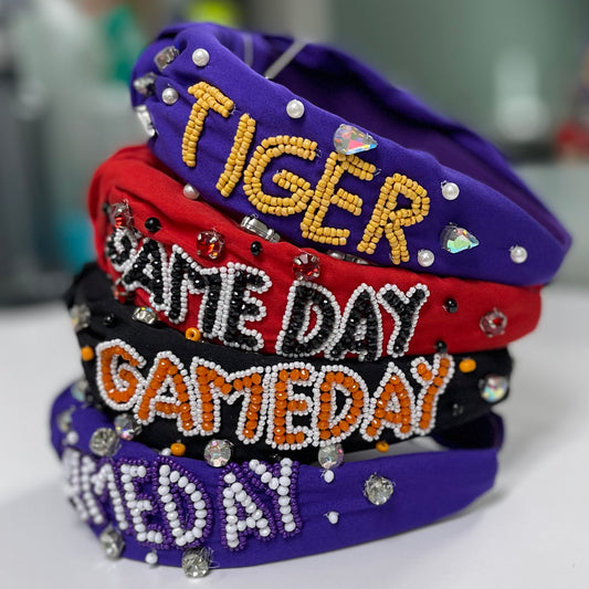 GameDay: Seed Bead Headband for GameDay