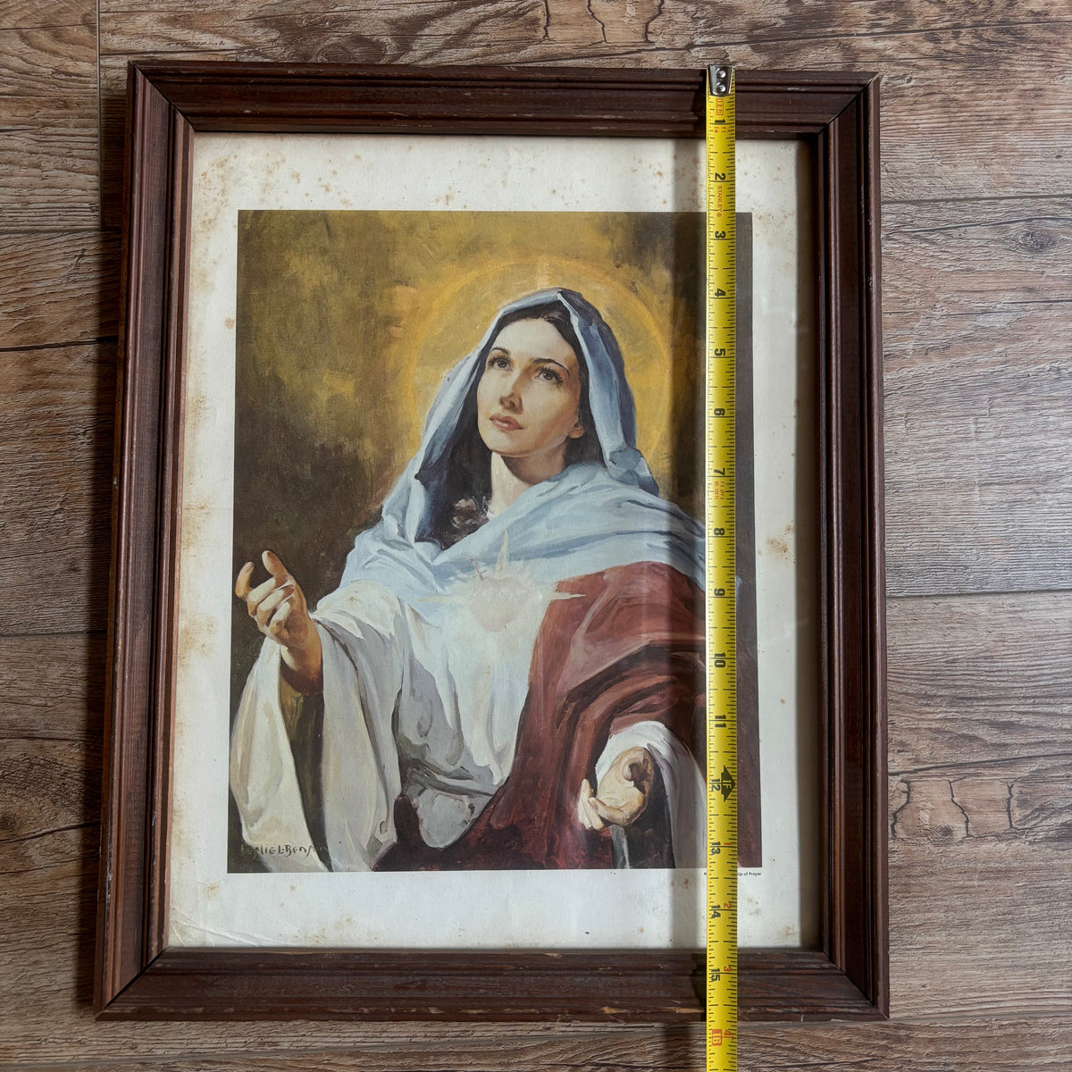 Blessed Virgin Mary 1953 Framed