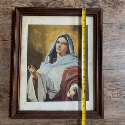 Blessed Virgin Mary 1953 Framed