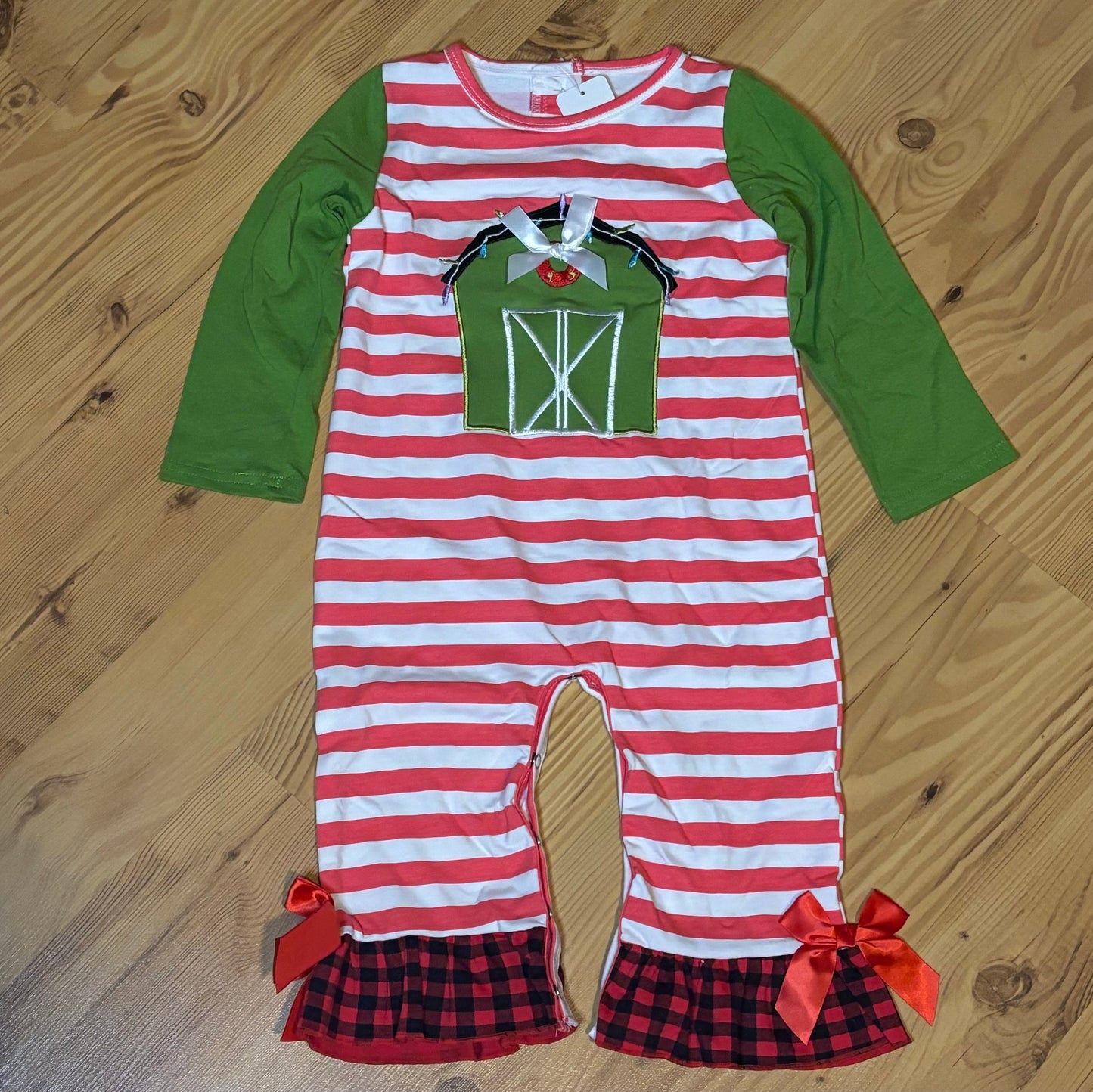 Infant Farm Appliqué Romper 18 Month