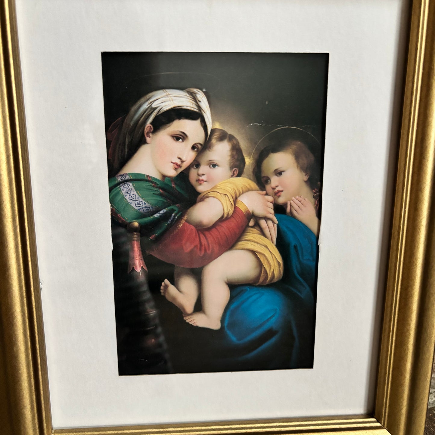 Madonna della Seggiola (also known as "Madonna of the Chair") Framed Art