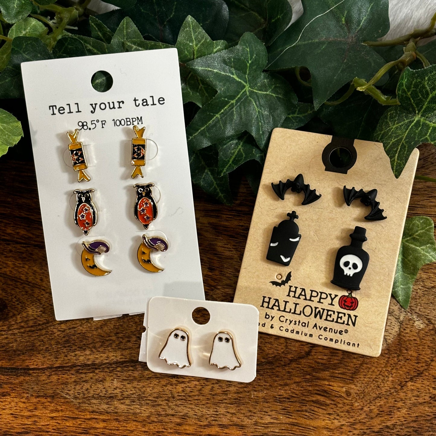 Halloween Dangle or Post Back Earrings