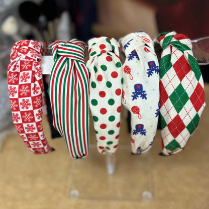 Christmas Top Knot Headband for all Ages
