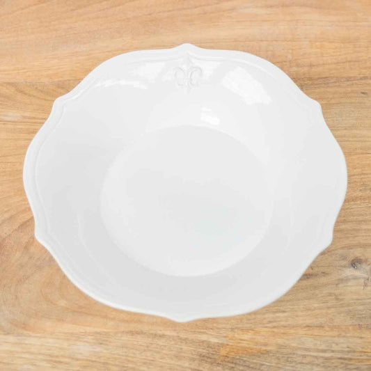 LaFleur Serving Bowl   Antique White 11"