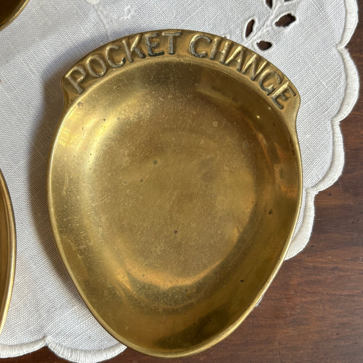 Solid Brass POCKET CHANGE Catchall Dish