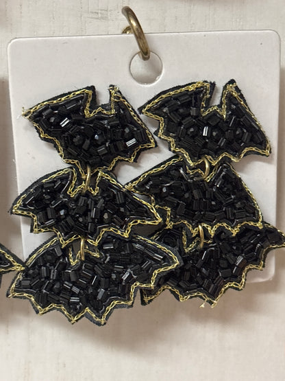 Halloween Spooky Statement Post Back Earrings BOO • Black Cat • Witches Hat • Orange BOO