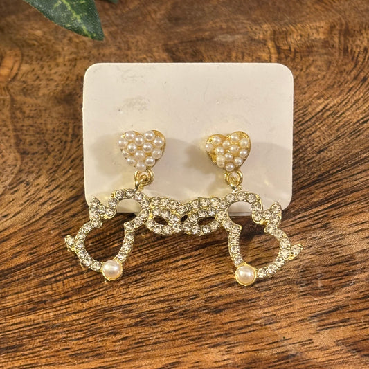 Easter Bunny Post Back Earrings