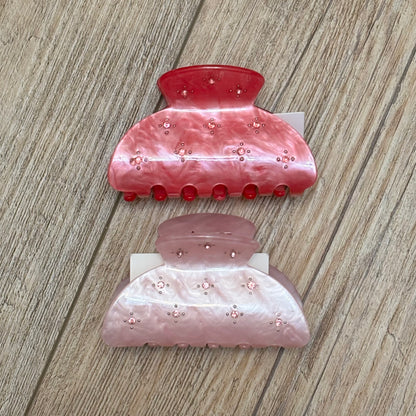 Set of 2 Hair Claw Clips 3” Long