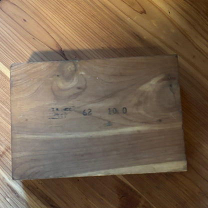 Cedar Card Box with Engraved Playing Card Aces