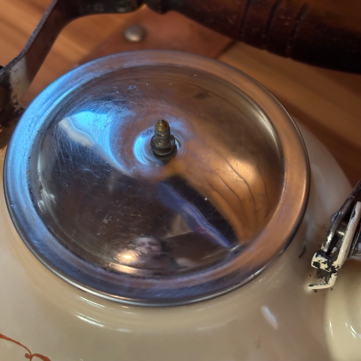 Home Sweet Home Enamelware Tea Kettle