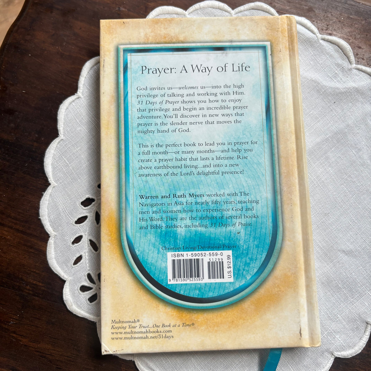 31 days of Prayer by Ruth Myers & Warren Myers • Preowned