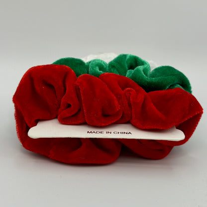 Christmas Velvet Scrunches Set of 3