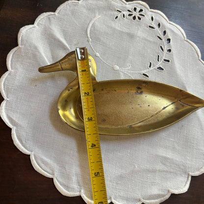 Brass Duck Change Trinket Dish