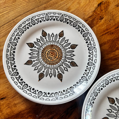 Biltons Staffordshire England Ironstone Plates Set of 2