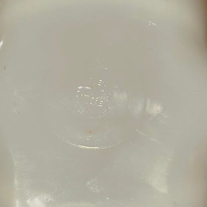 Fire King Milk Glass With Gold Trim Divided Dish