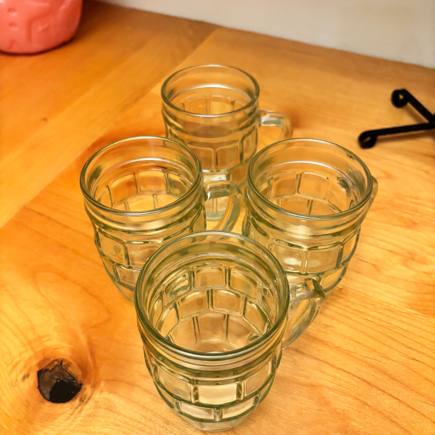 Set of 4 Vintage Barrel Mug