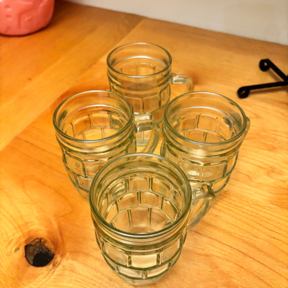 Set of 4 Vintage Barrel Mug