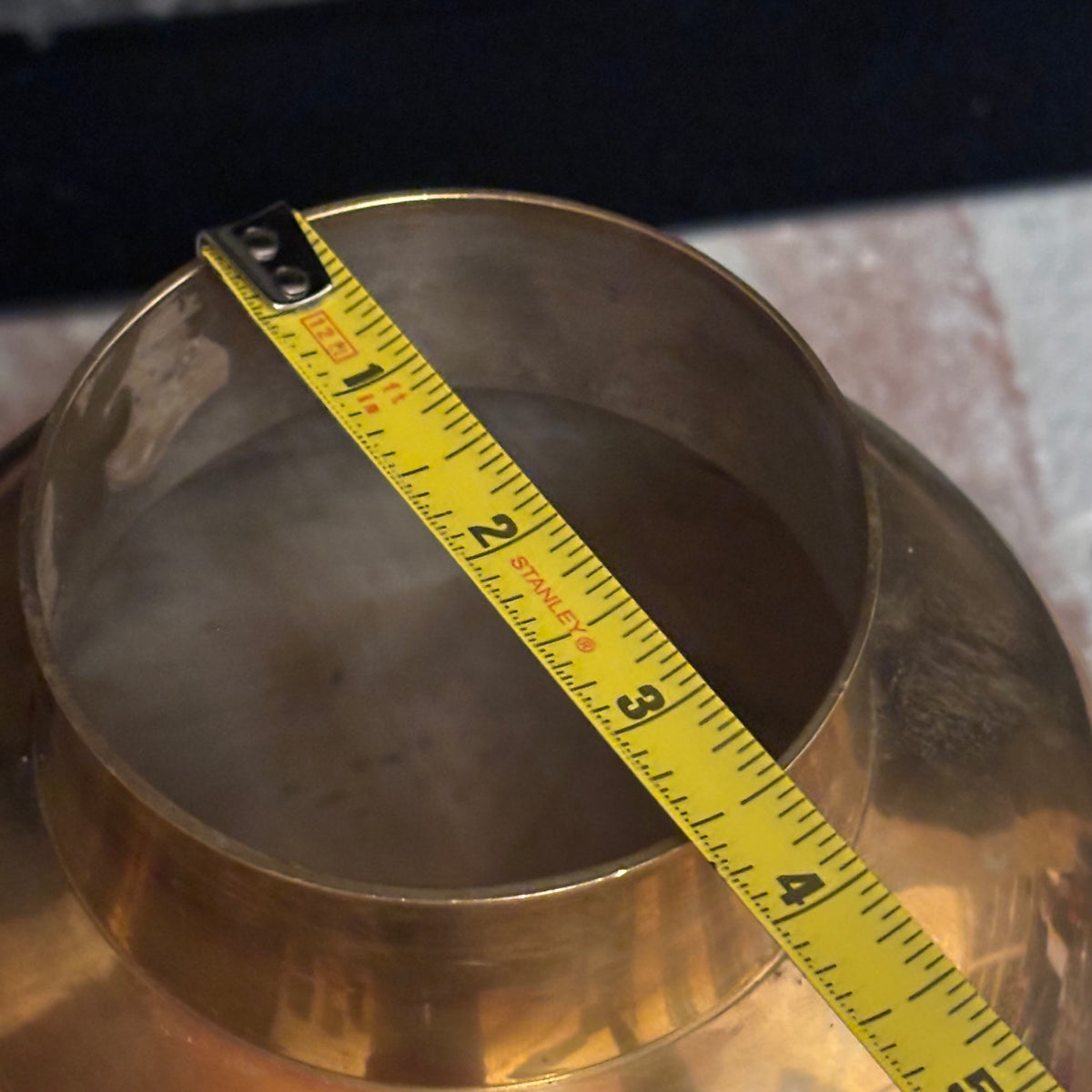 Smooth Finish Brass Ginger Jar Vase 10”