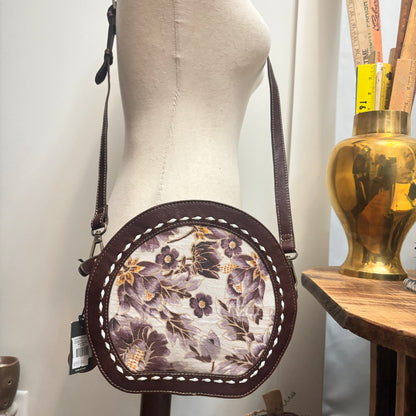Nirvana Round Leather Crossbody Myra Bag