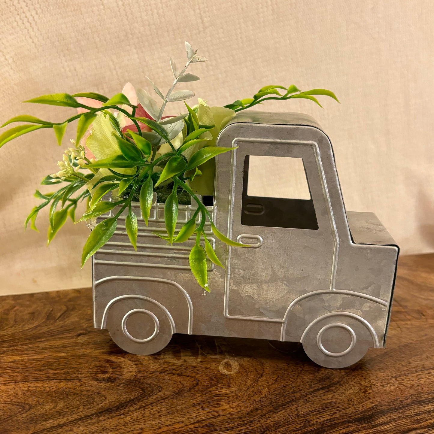 Tin Truck with Floral Arrangement