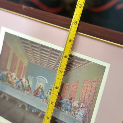 The Last Supper Framed Art Pink Matte