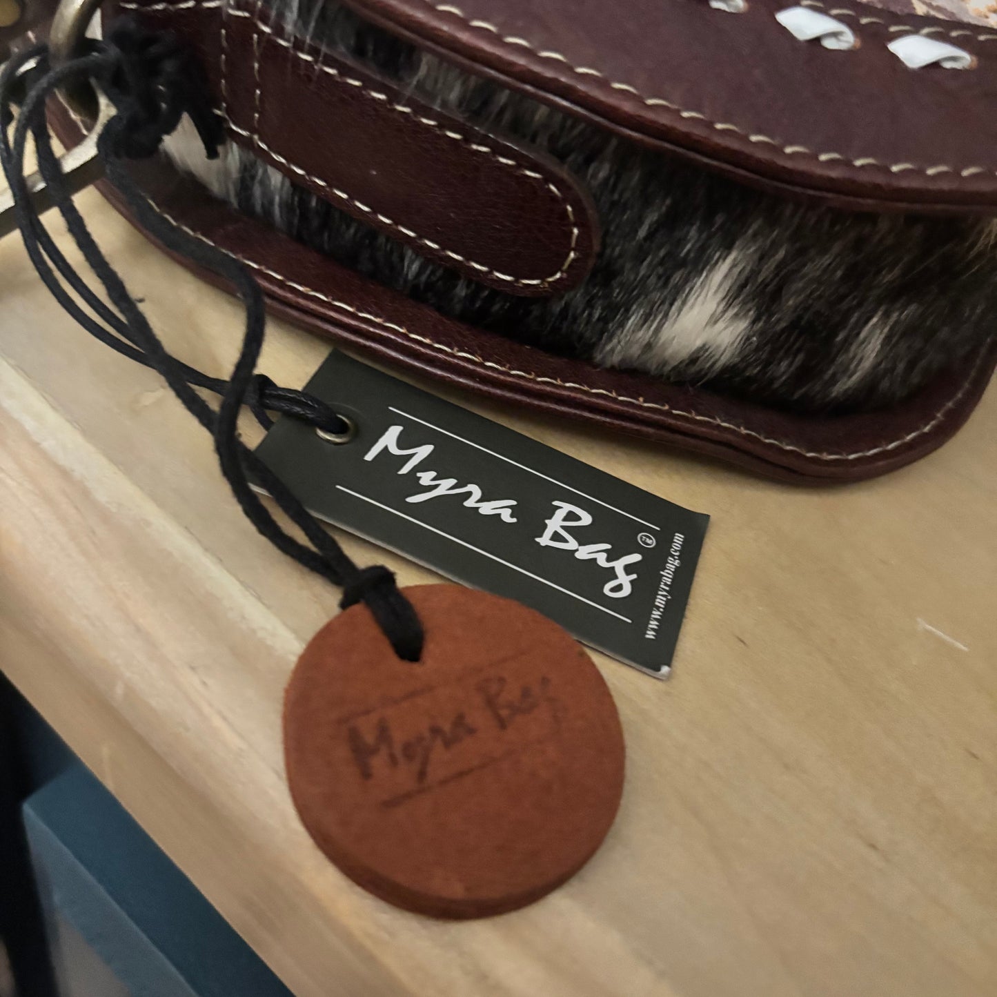 Nirvana Round Leather Crossbody Myra Bag