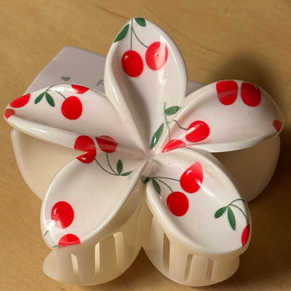 Cherry Hair Claw Clip 3” or 2”