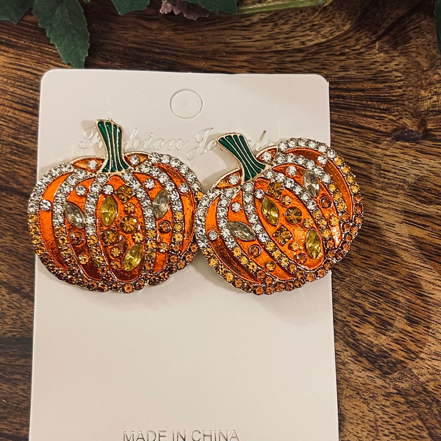Pumpkin Post Back Earrings