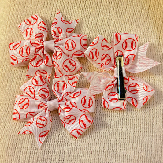 Baseball Barrettes Small