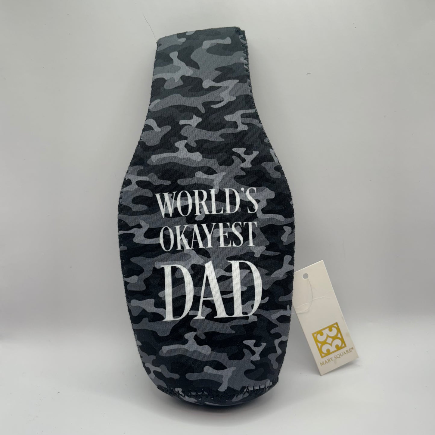 Mary Square World’s Okayest Dad Bottle Holder With Bottle Opener