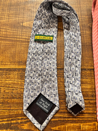 Vintage Neck Ties • Vesuvio Napoli Pink and J.Garcia Blues Set of 2