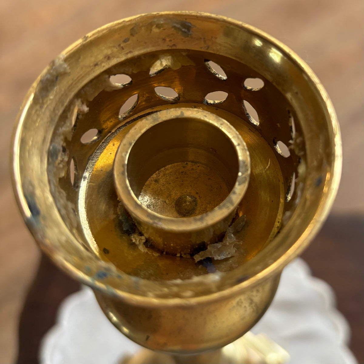 Brass Candlestick 14” Tall