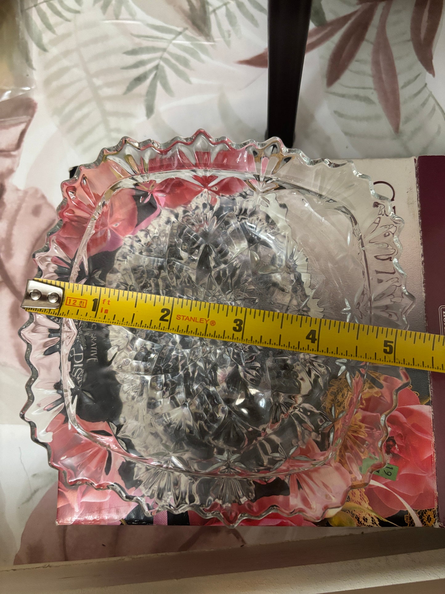 Crystal by Alco Decorative Serving Dish