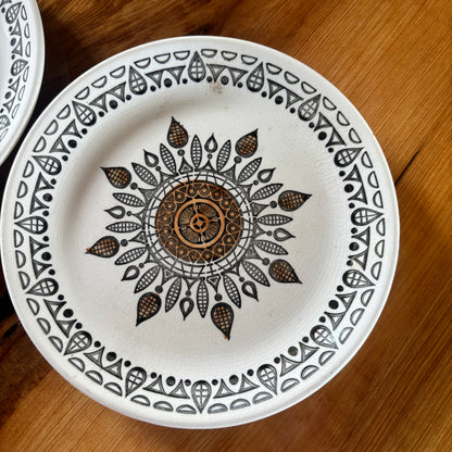 Biltons Staffordshire England Ironstone Plates Set of 2