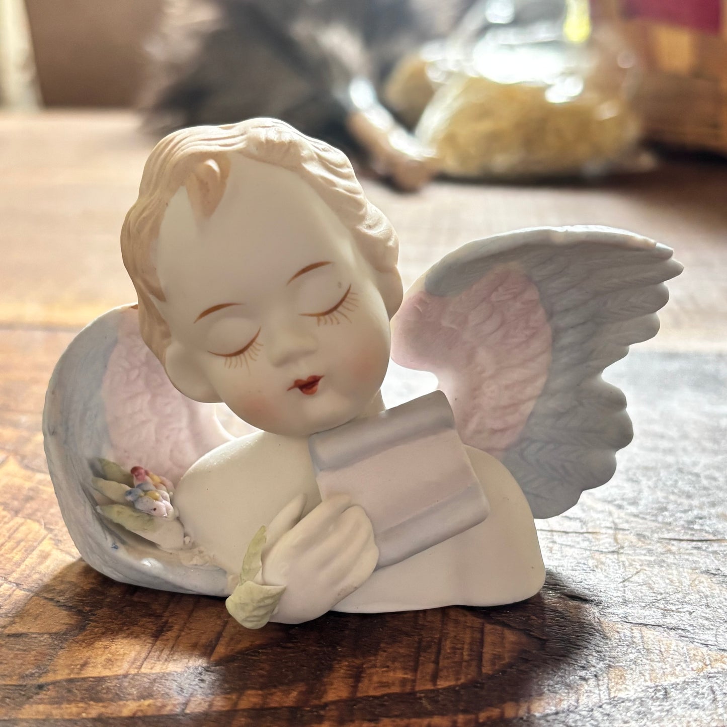 Lefton China 1950’s - Set of 4 Angels with Music Notes