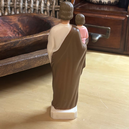 Vintage Saint Joseph holding Baby Jesus