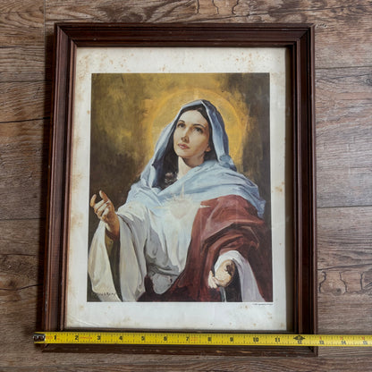 Blessed Virgin Mary 1953 Framed