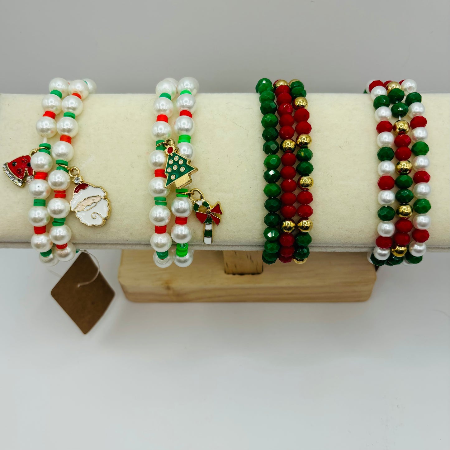 Christmas Beaded Bracelet Set for Girls