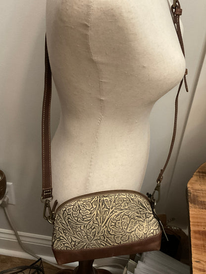 Dock Tooled Leather Crossbody Myra Bag