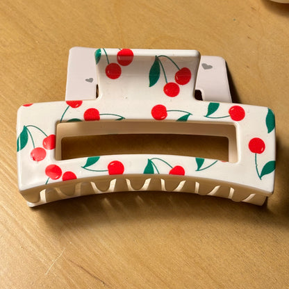 Cherry Hair Claw Clip 3” or 2”