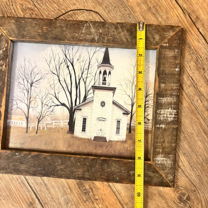 Billy Jacobs Amazing Grace Country Church Art Print Framed