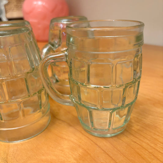 Set of 4 Vintage Barrel Mug
