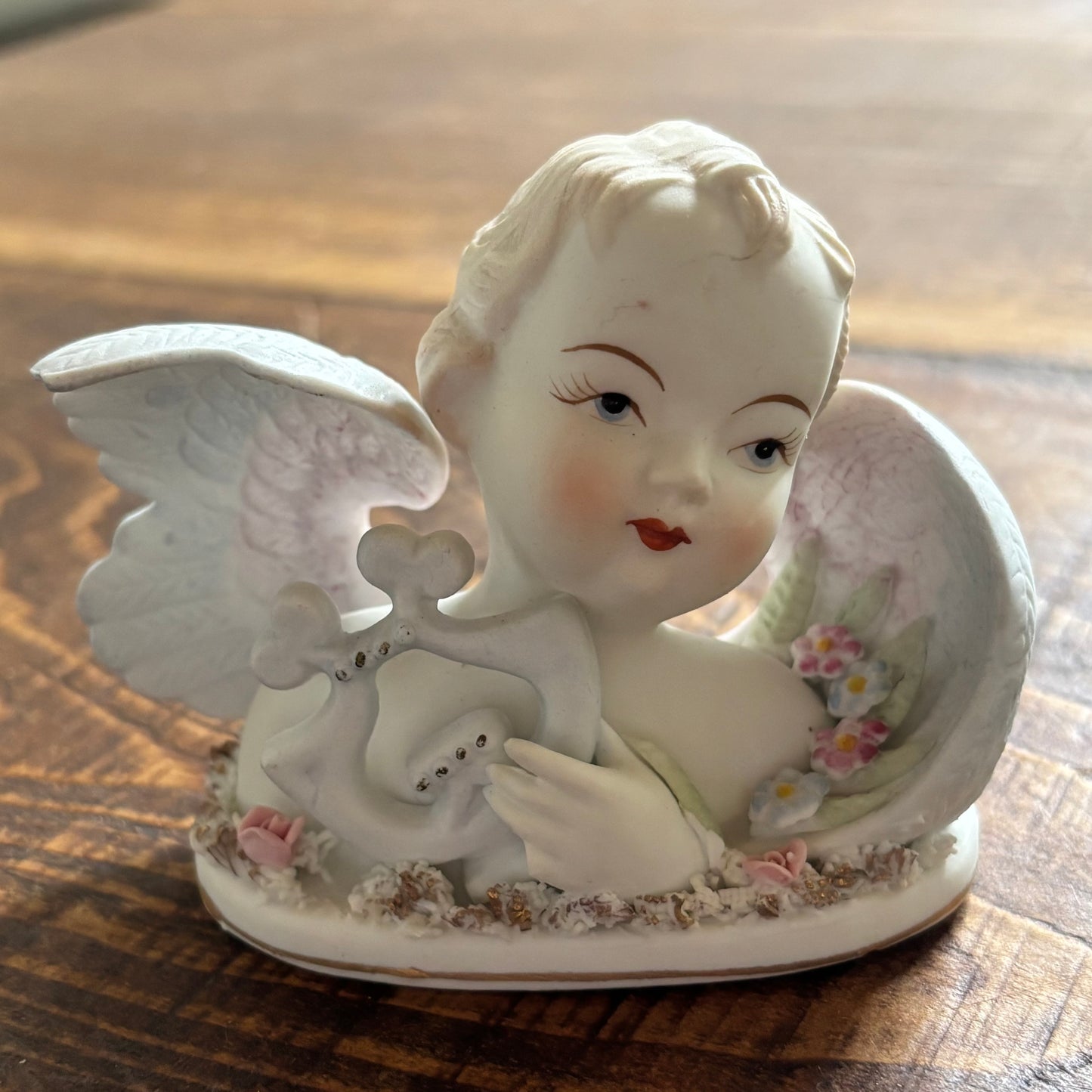 Lefton China 1950’s - Set of 4 Angels with Music Notes