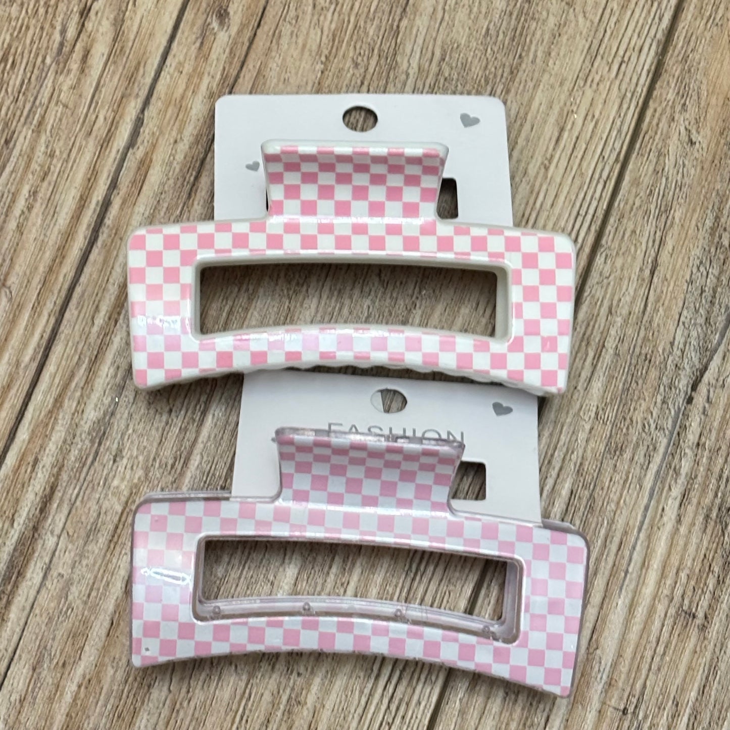 Set of 2 Hair Claw Clips 3” Long