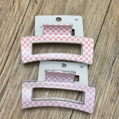 Set of 2 Hair Claw Clips 3” Long