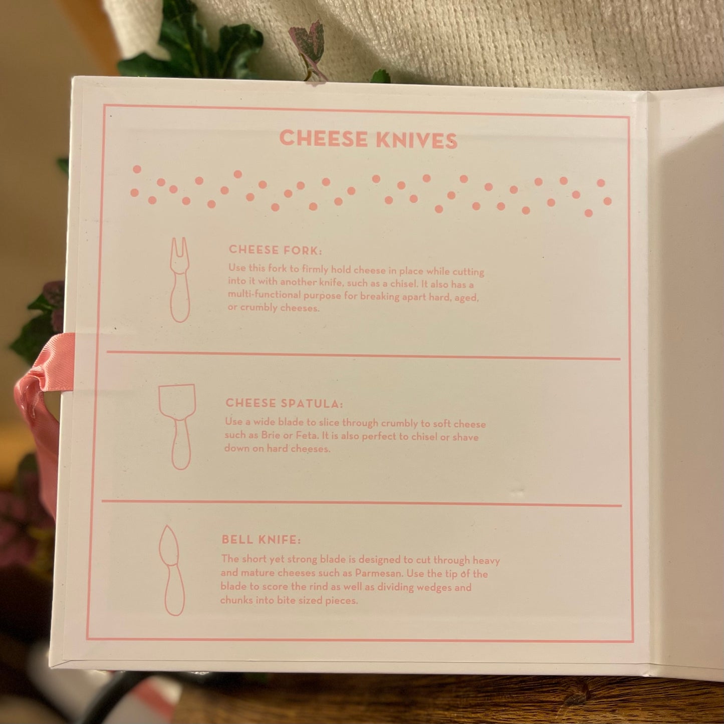 Gift Box ~ Cheese Knives or Cheese Marker
