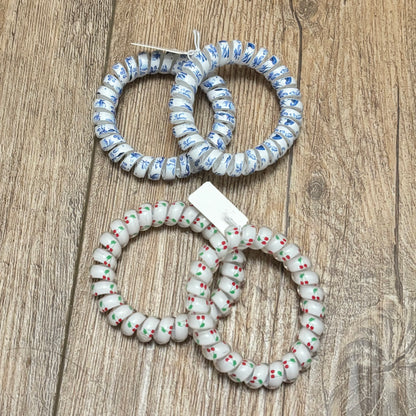 Large Coil Ponytail Holders Set of 2
